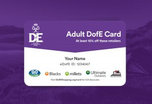 DofE Adult Reward Card Design