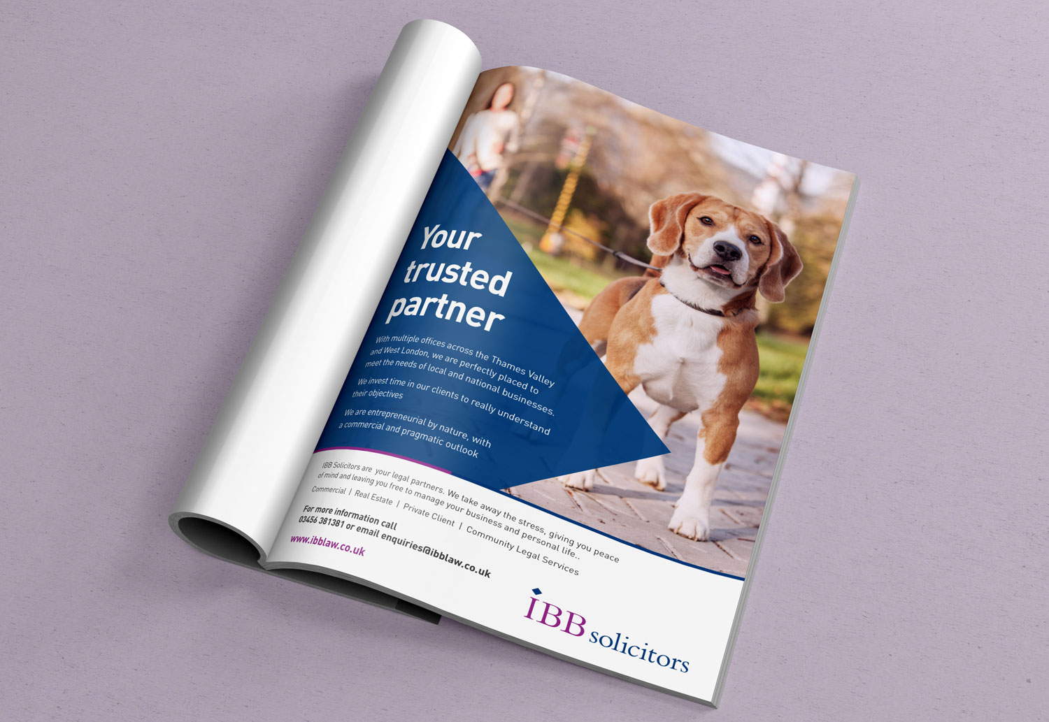IBB Solicitors Advertising - Your Trusted Partner Print Advert