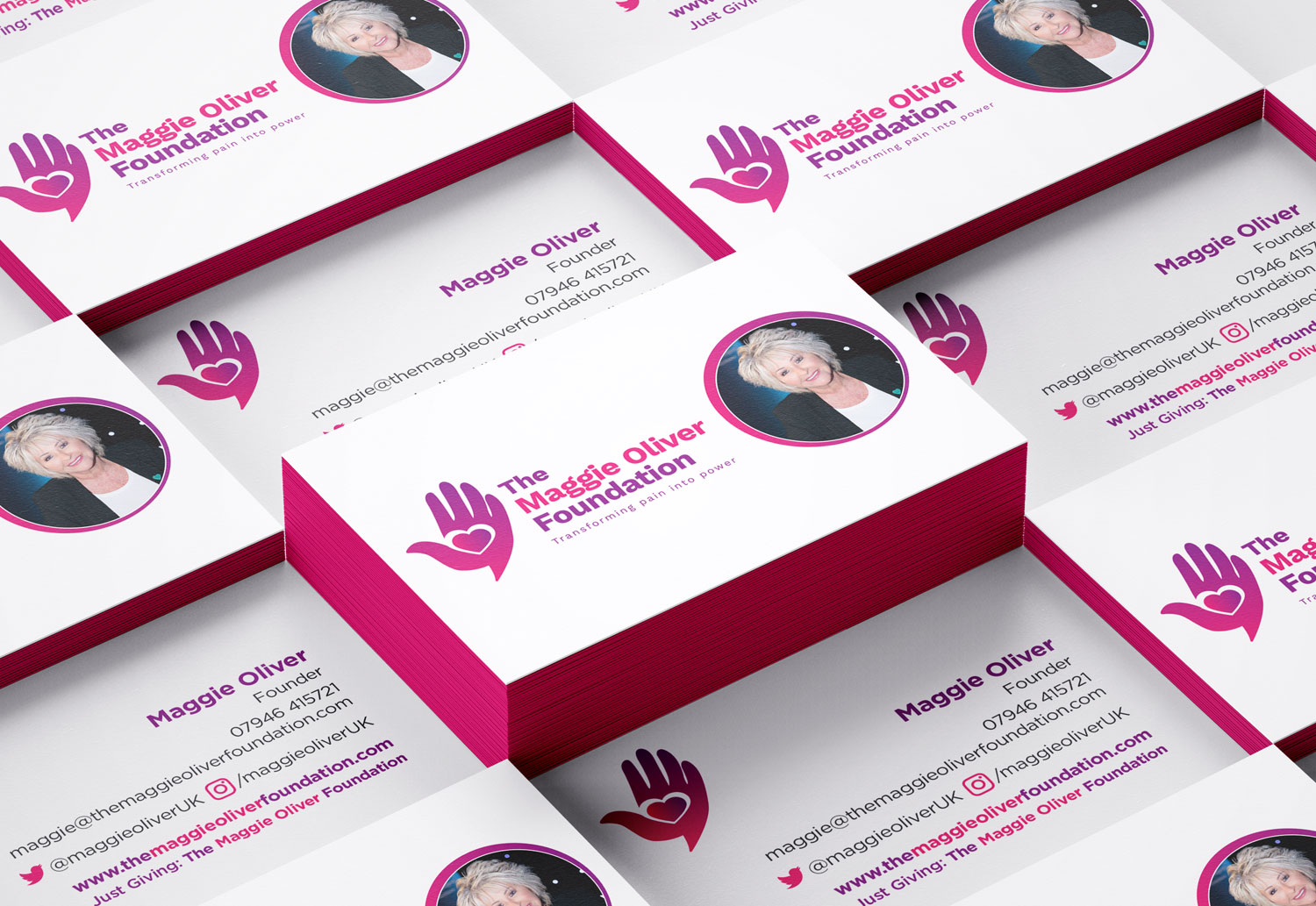 Maggie Oliver Foundation | Business Card Design