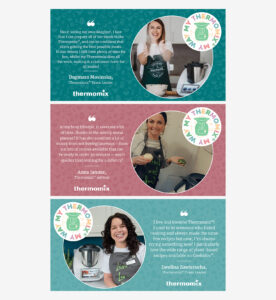 My Thermomix My Way Campaign for Vorwerk | Testimonial Social Posts